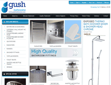 Tablet Screenshot of gushbathrooms.com